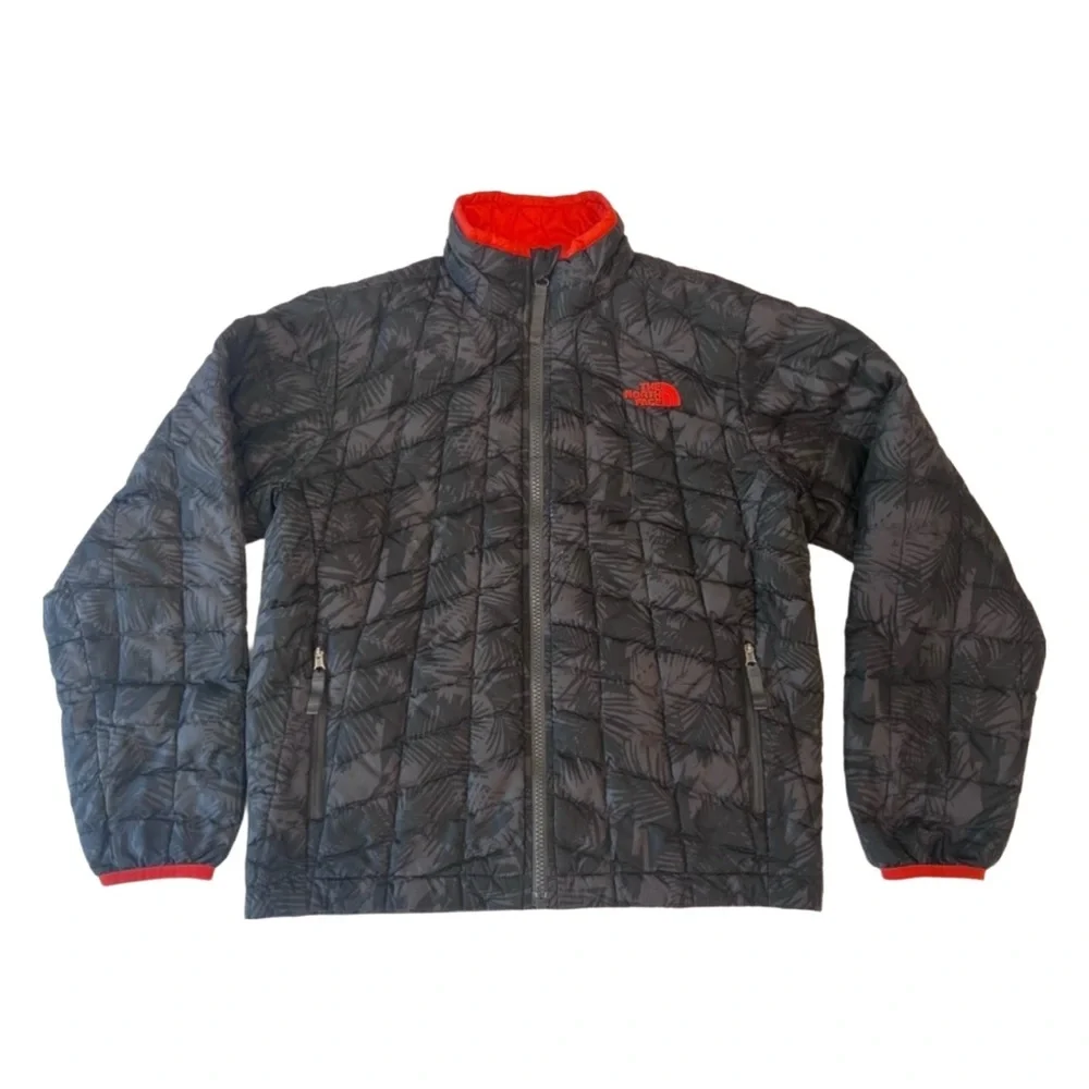 Youth The North Face Black & Orange lightweight jacket - Picture 1 of 7